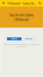 Mobile Screenshot of 1300dumpit.com.au